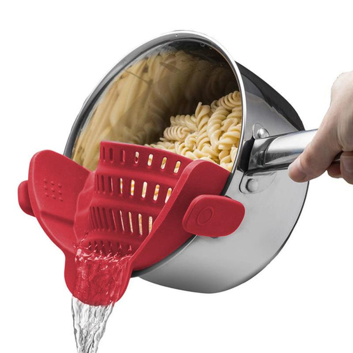 Silicone Clip On Pot Strainer for Food